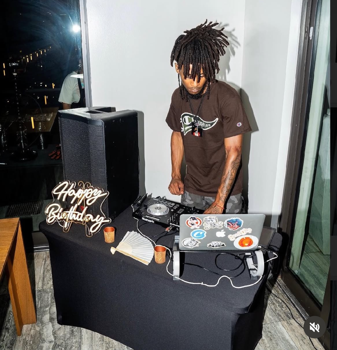 DJ Kharee performing at an event